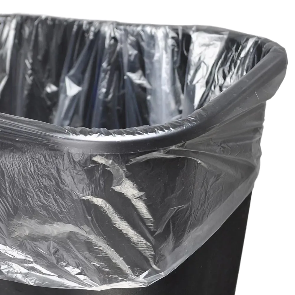 Low Density Can Liners, 20-30 gal, 1.25 mil, Clear