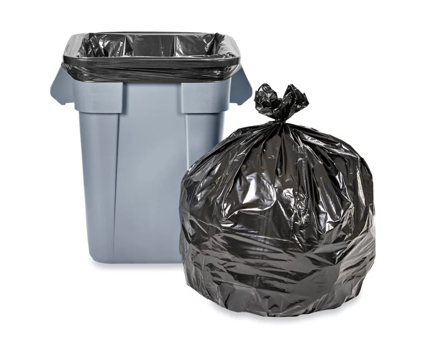 Low Density Can Liners, 40-45 gal, 1.3 mil, Clear