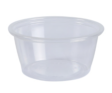 Plastic Portion Cups, 2oz, Clear