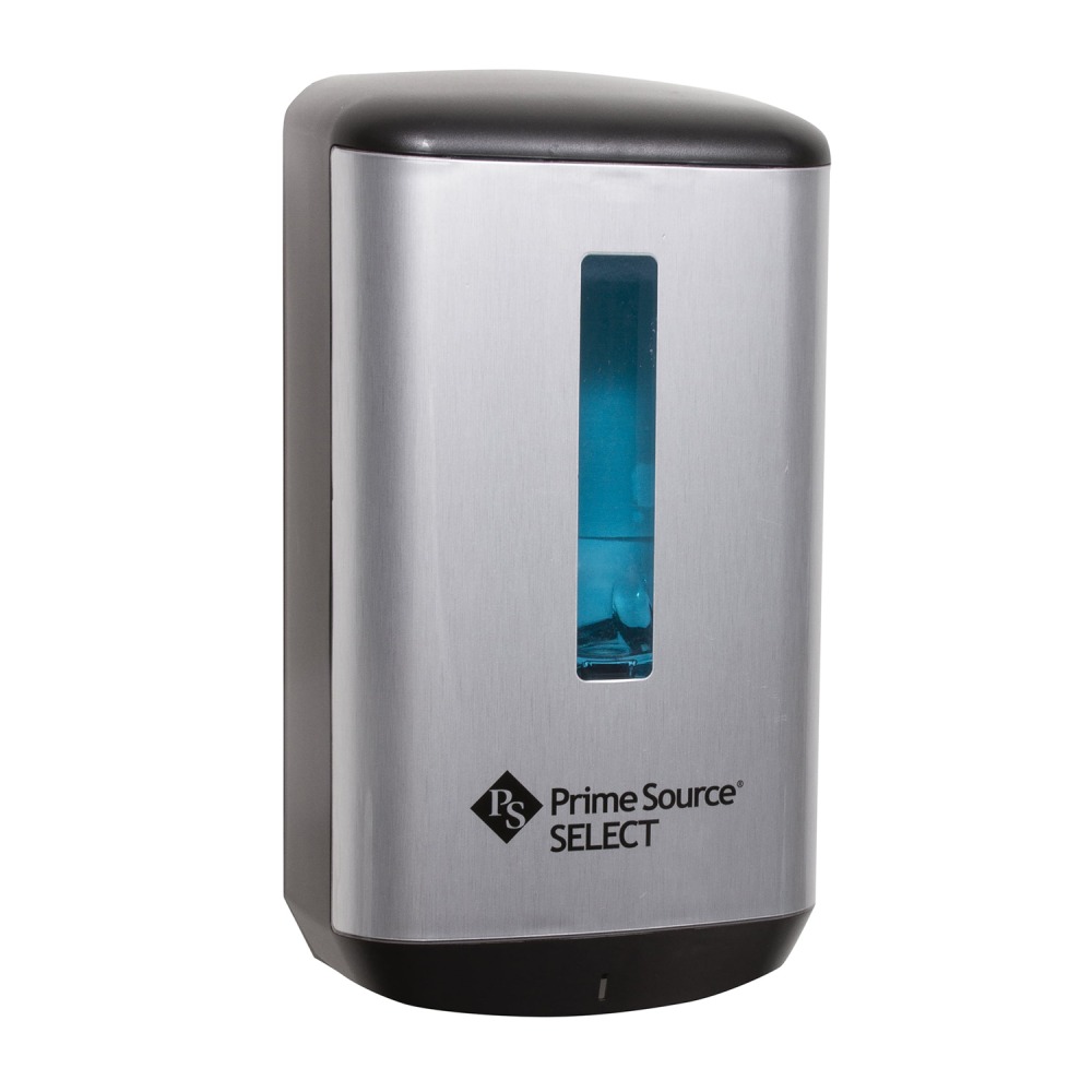 Prime Source Automatic Hand Soap Dispensers, Chrome/Black