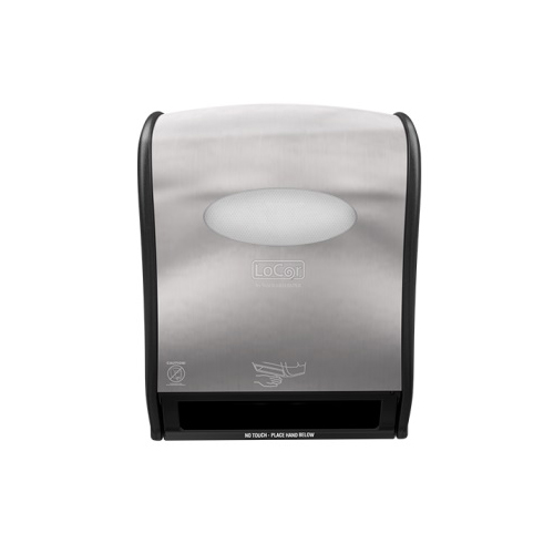 LoCor Hardwound Roll Towel Dispenser, Electronic, Stainless Steel