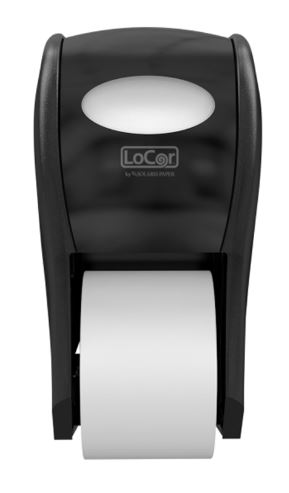 Solaris LoCor Top-Down Bath Tissue Dispenser, Black