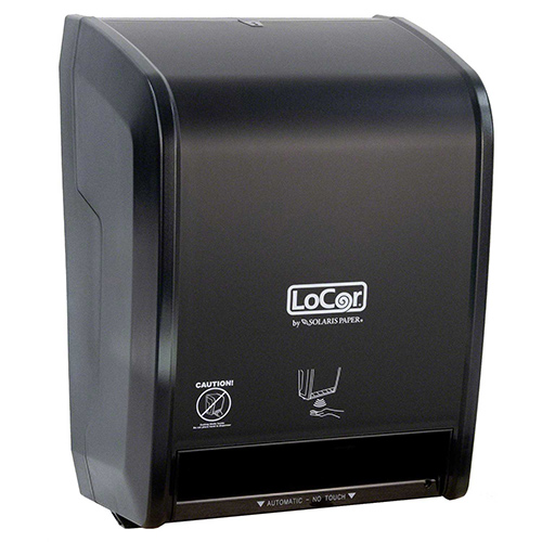 LoCor Electronic Roll Towel Dispenser, Black