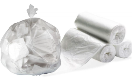 High Density Can Liners, 4 gal, 8 mic, Clear