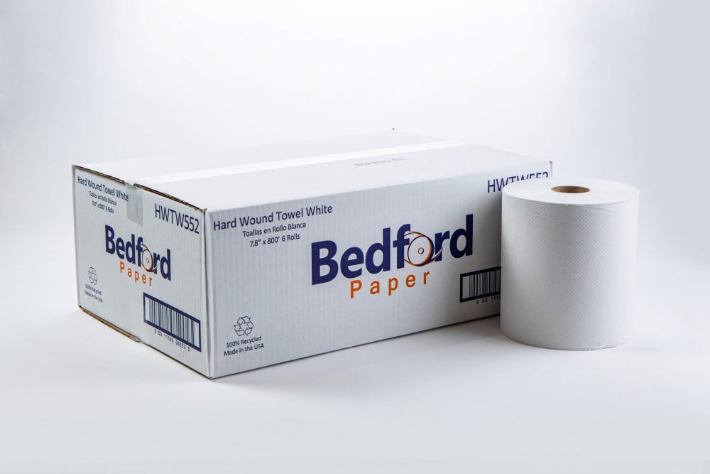 Premier Hard Wound White Roll Towel