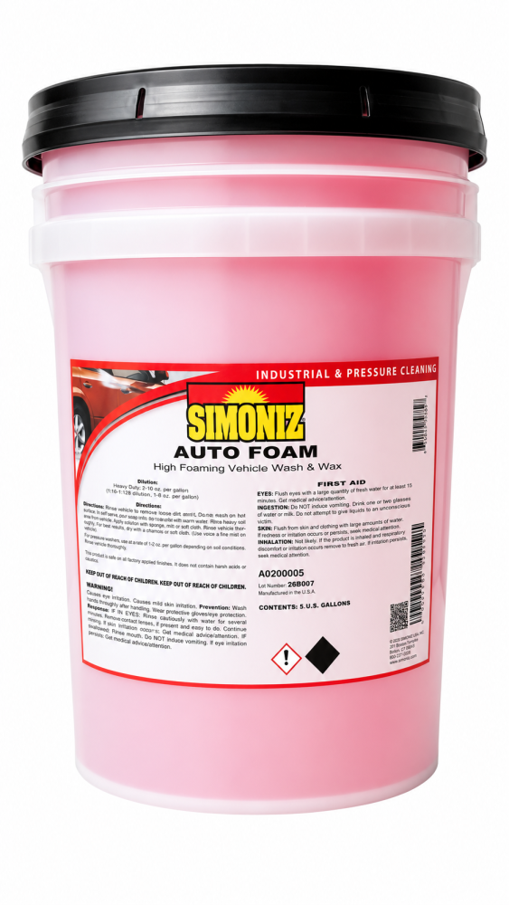 Auto Wash & Wax Foam